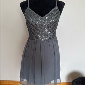 Hollister Gray Sequin Dress